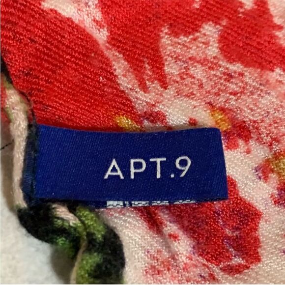 Apt 9 Scarf Shall Floral Black Pink Blue  Women’s. - Picture 6 of 10